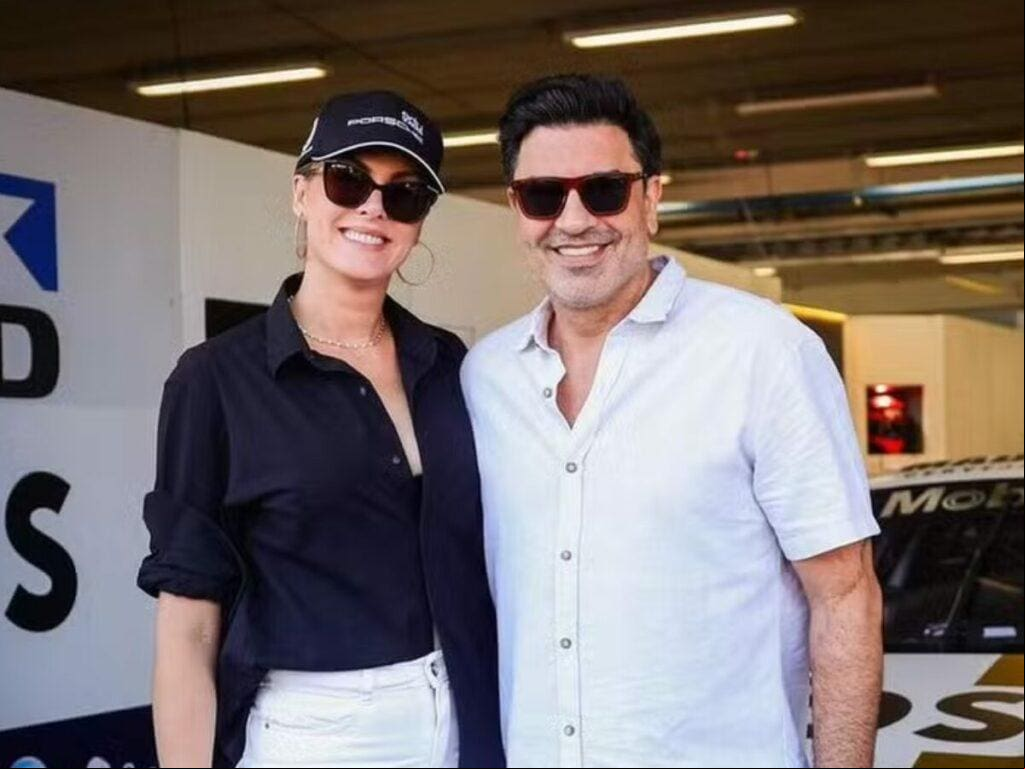 Edu Guedes agradece apoio de Ana Hickmann durante campeonato de automobilismo Edu Guedes agradece apoio de Ana Hickmann durante campeonato de automobilismo