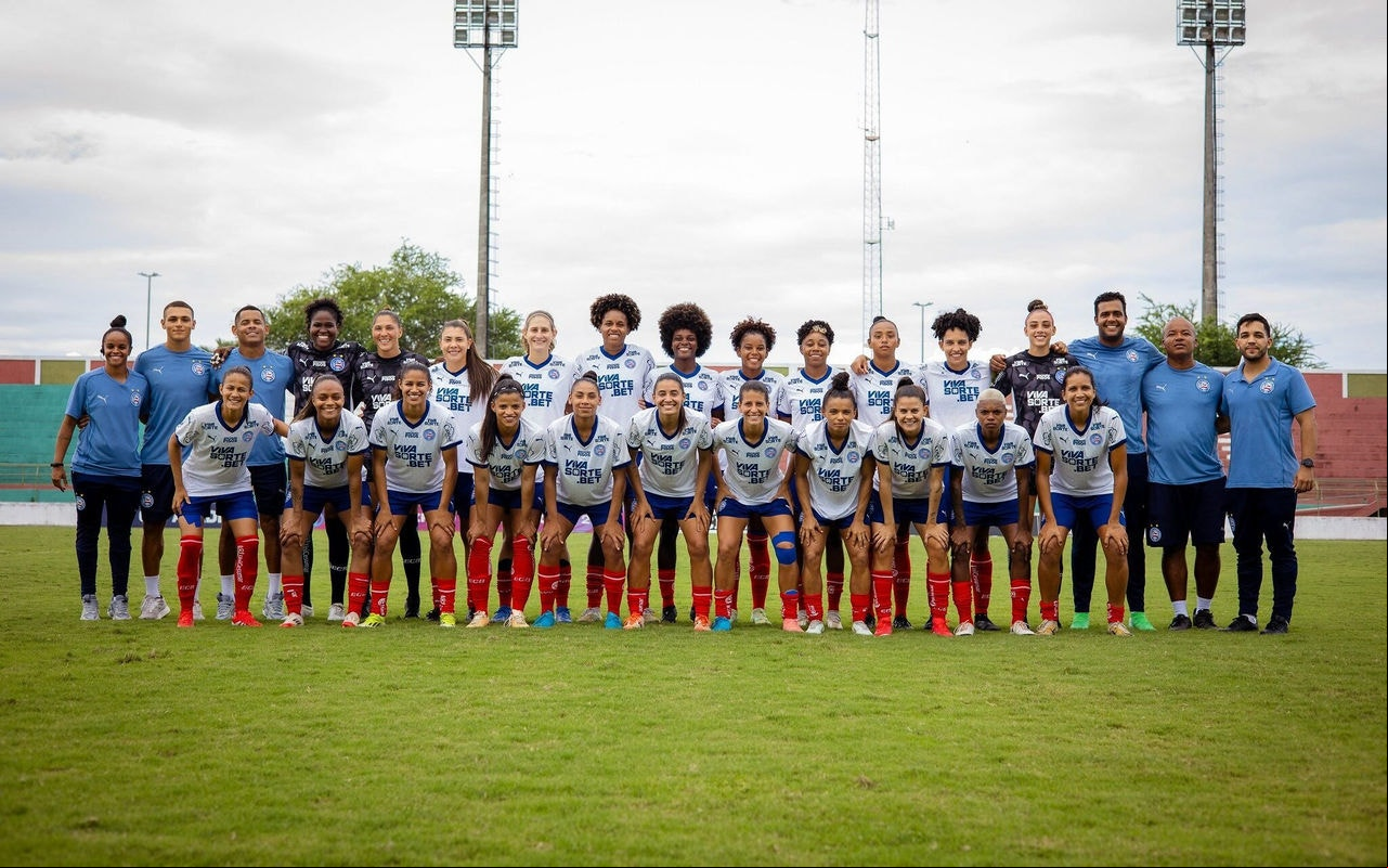 Elenco feminino do Bahia. (Foto: Letícia Martins/EC Bahia)