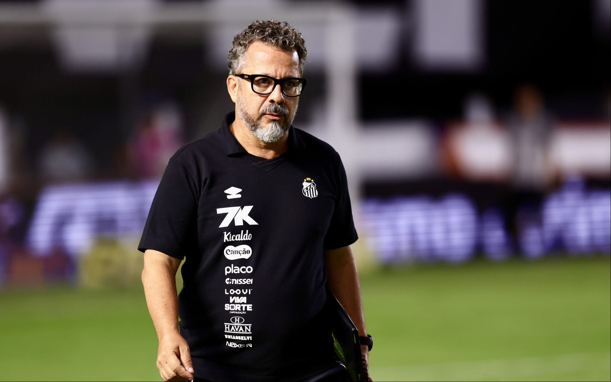 Cléber Xavier é o técnico do Santos (Foto: Marcello Zambrana/AGIF)
