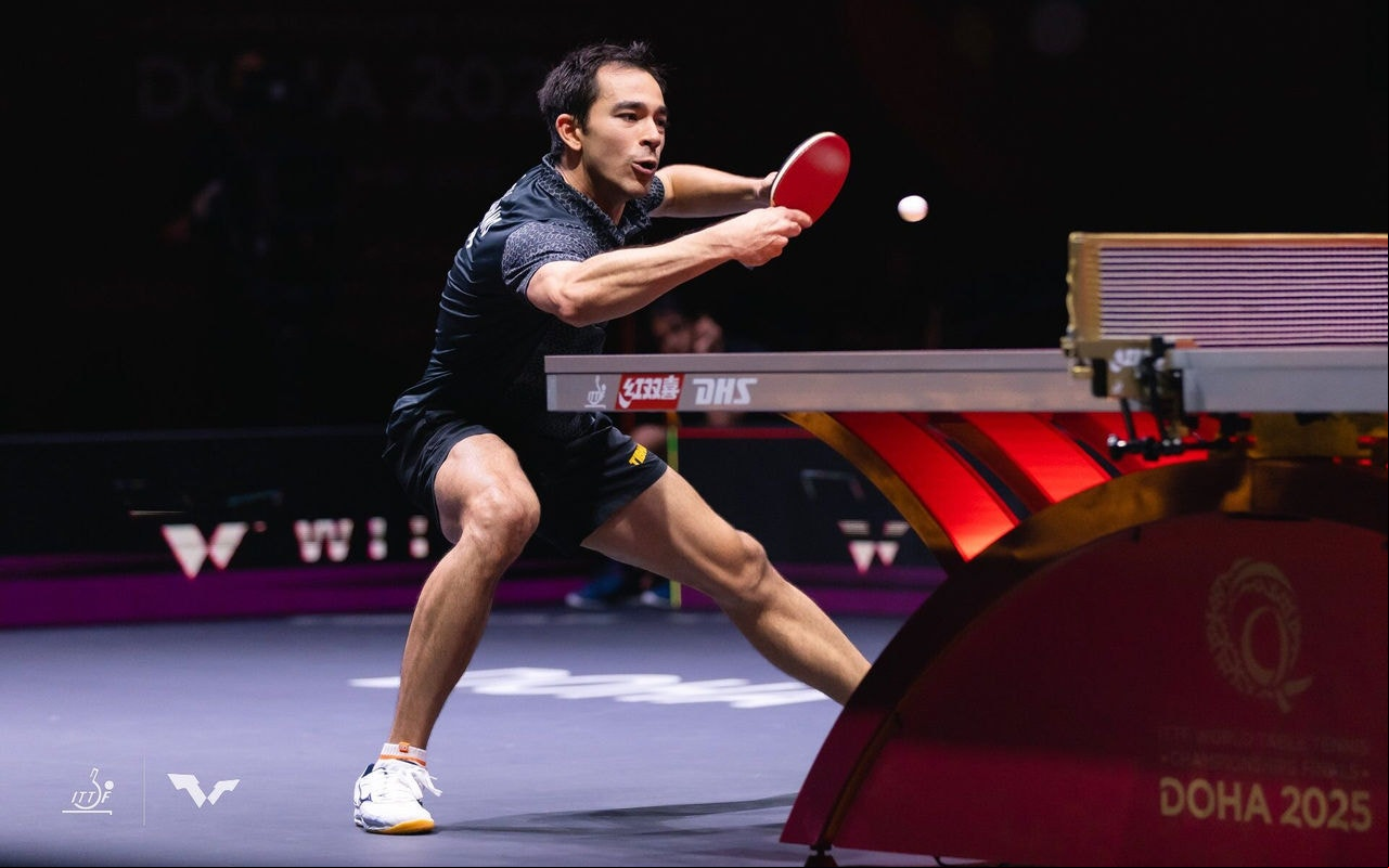 Hugo Calderano é o terceiro no ranking mundial (Foto: Divulgação/ WTT)