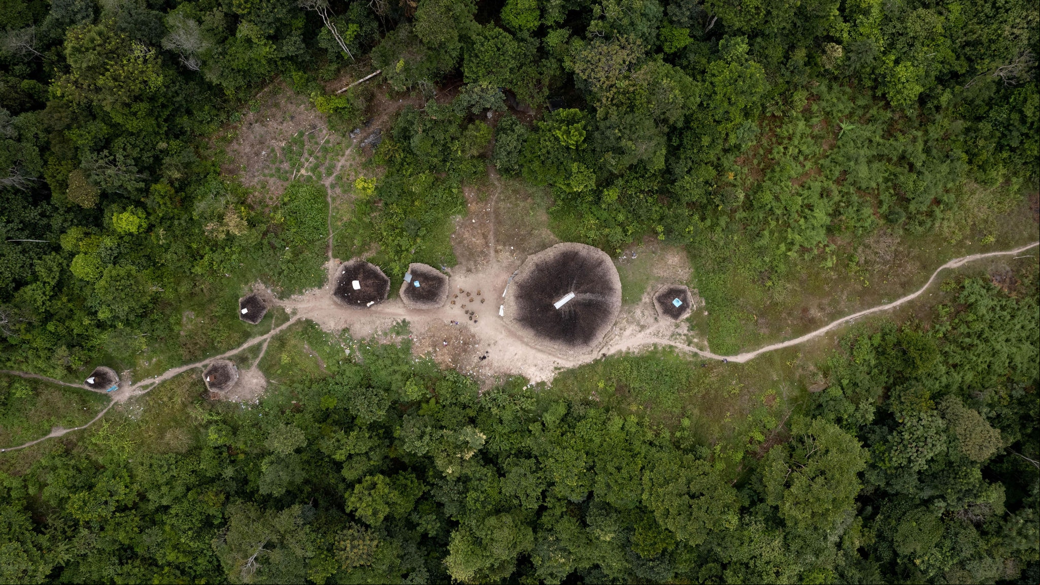 Especial Yanomami Vista aérea da terra indígena Yanomami no estado de Roraima. Foto: Fred Magno / O Tempo