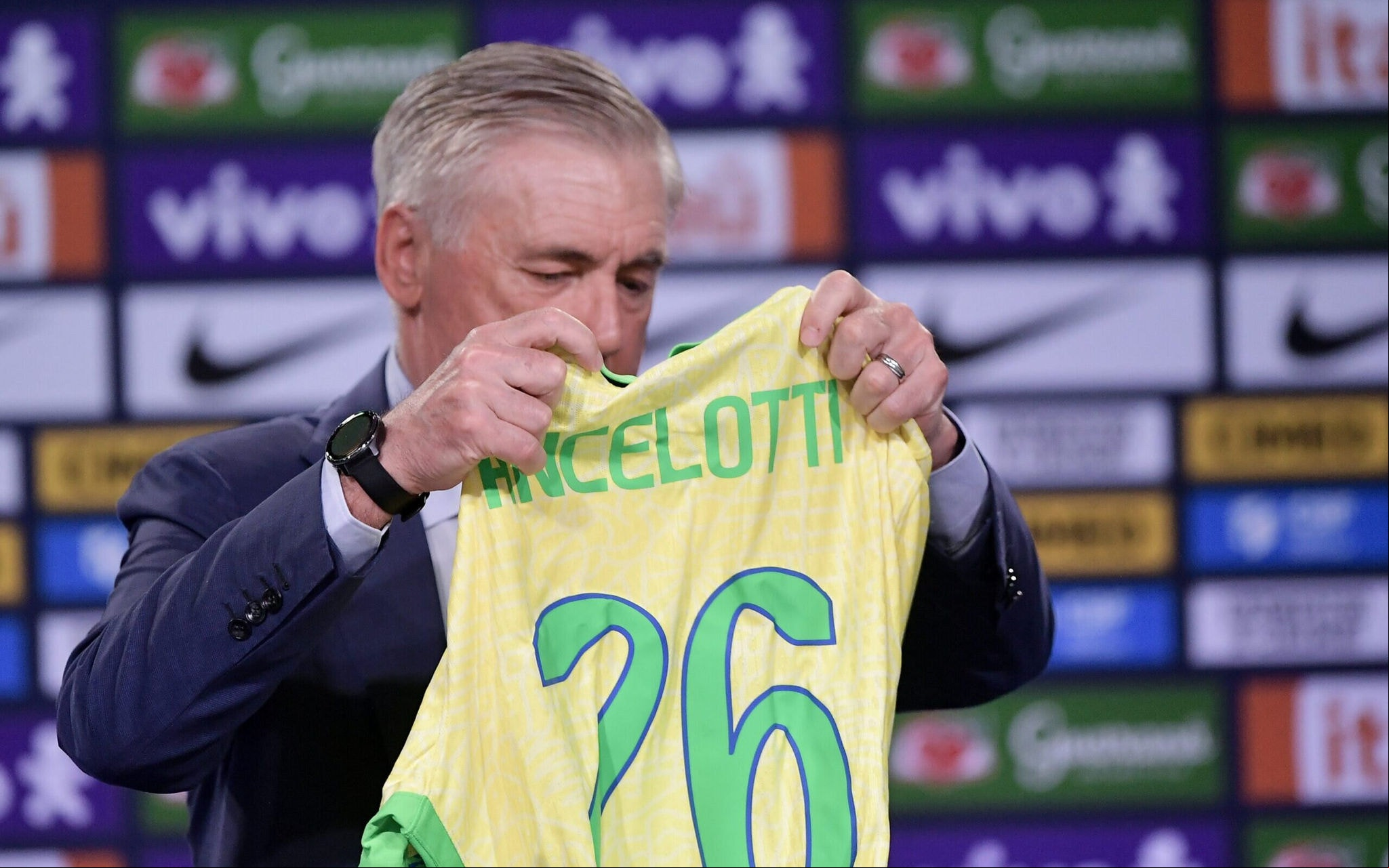 Ancelotti foi apresentado como técnico da Seleção na segunda-feira (Foto: Thiago Ribeiro/AGIF)