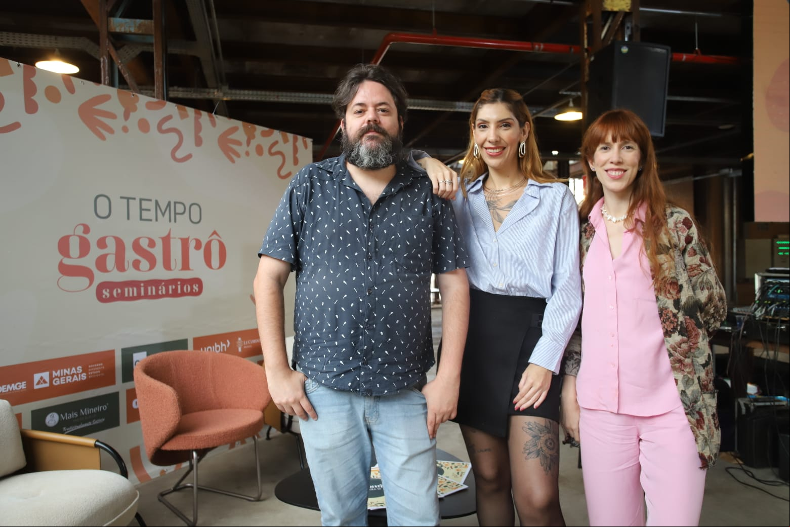 Nenel Neto, Lorena Martins e Nani Rodrigues participaram do  “De comer com os olhos: a força da imagem e das redes sociais na gastronomia”