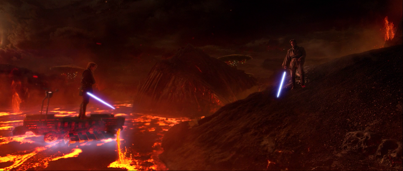 Confronto final entre Anakin Skywalker/Darth Vader e Obi-Wan Kenobi