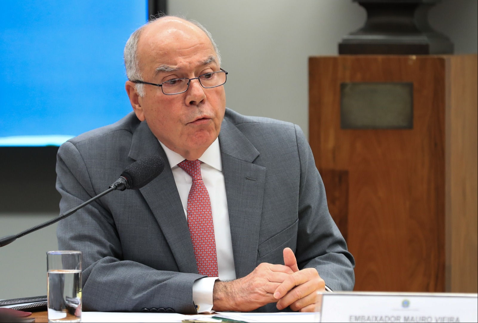 Mauro Vieira Mauro Vieira falou, nesta quarta-feira (28), à Comissão de Relações Exteriores da Câmara dos Deputados