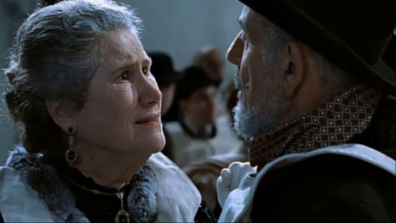 Isidor e Ida Straus, casal morto no naufrágio do Titanic, em 1912, represetado no filme 